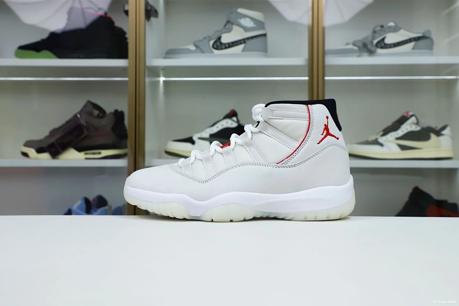 1st Kicks JORDAN AIR TINT 2014 PLATINUM Kimikick 11 XI RETRO AllSeason 1117